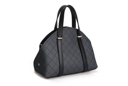 Lucky Bees Bolso de Mano Gris y Negro